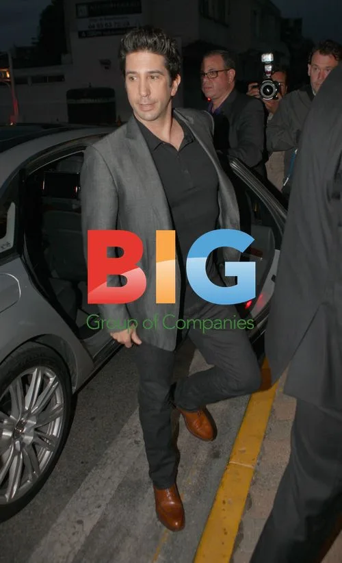 David Scwimmer Dines with Madagascar Cast in Cannes