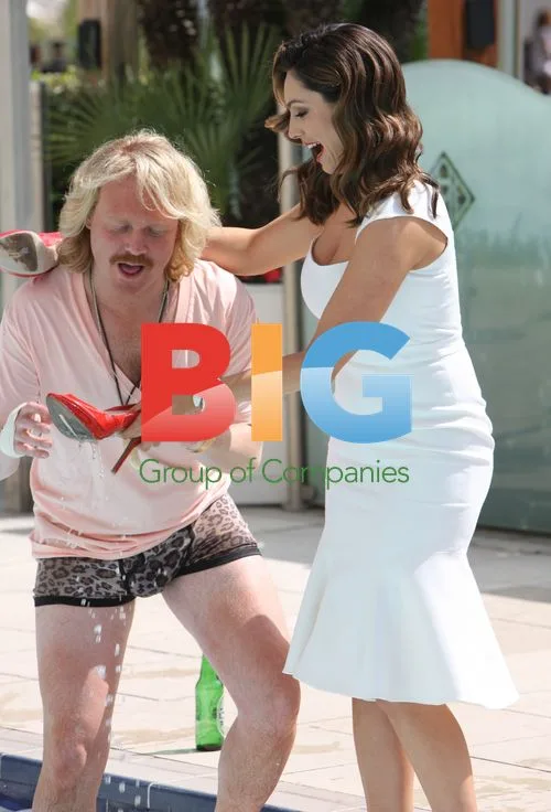 Kelly Brook & Leigh Francis At Cannes Hotel Photocall