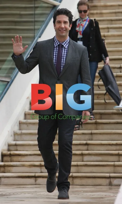 David Schwimmer Leaves Cannes Palais