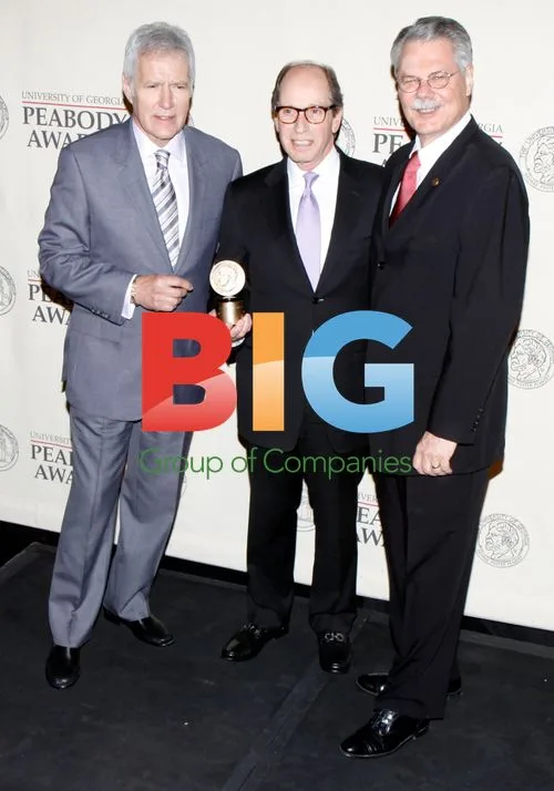 Trebek, Friedman and Newcomb at The Peabody Awards