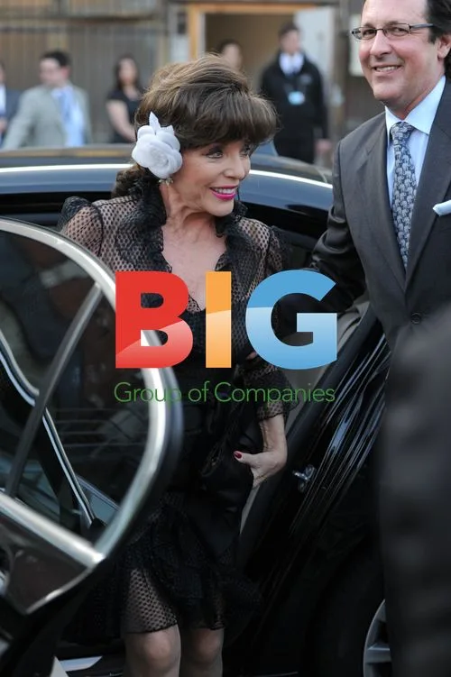 Joan Collins at Clinton Foundation Party