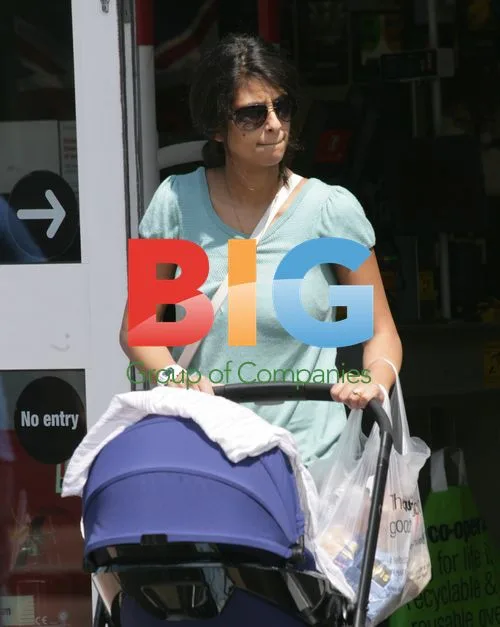 Konnie Huq Running Errands with Son
