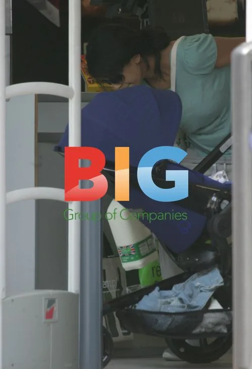 Konnie Huq running errands with baby son