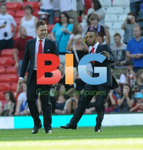 Olly Murs, Aston Merrygold at Soccer Aid 2012