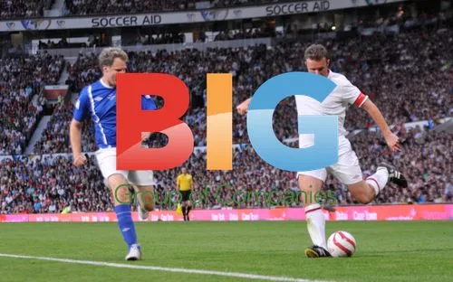 Will Ferrell and Jonathan Wilks at Soccer Aid 2012