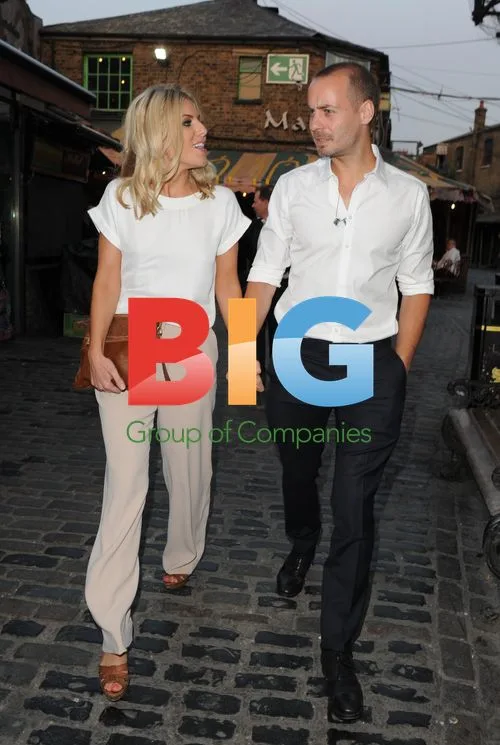 Mollie King arriving at party in London