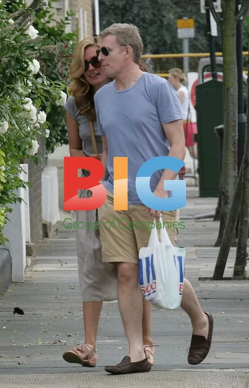 Patrick Kielty and Cat Deely out shopping