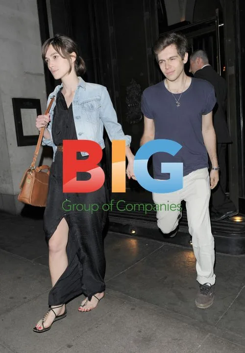 Keira Knightley and James Righton in London