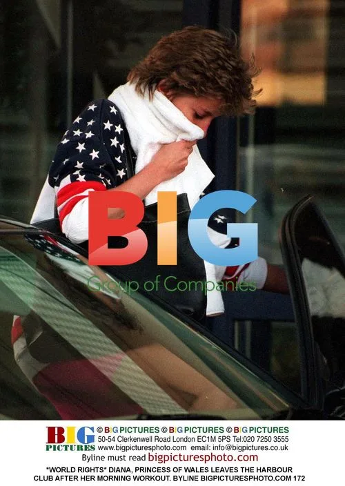 Princess Diana Leaves Harbour Club After Workout