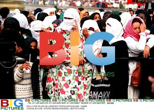 Rally for Islam on Trafalgar Square, London