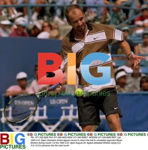 Andre Agassi Wins 1995 US Open Round 1