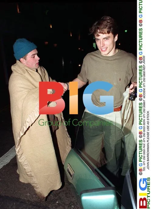 John Barrowman in Brown Shirt and Creme Jacket