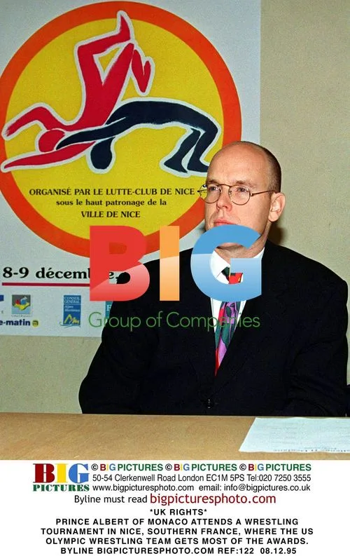 Prince Albert Attends Wrestling Tournament in Nice