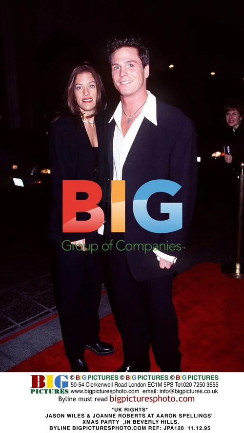 Jason Wiles & Joanne Roberts at Aaron Spelling's Xmas Party