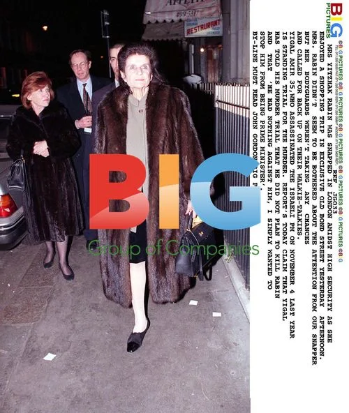 Leah Rabin Shops in London Amid Tight Security