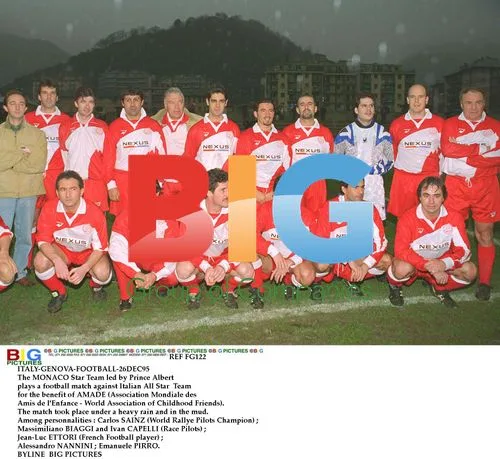 MONACO VS ITALIAN ALL STARS AMADE BENEFIT FOOTBALL MATCH