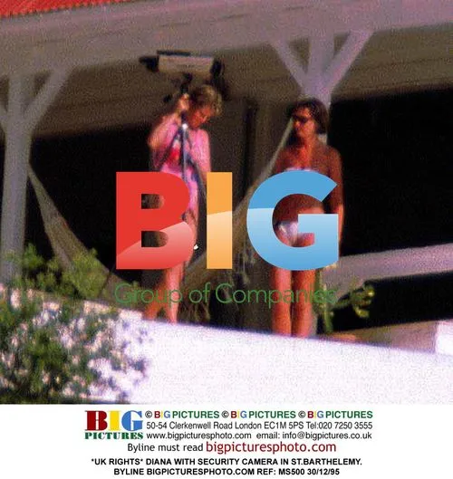 Princess Diana at Security Camera in St. Barthelemy