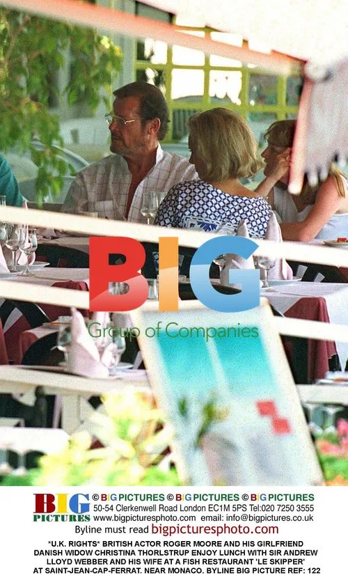 Roger Moore and Girlfriend Lunch with Andrew Lloyd Webber