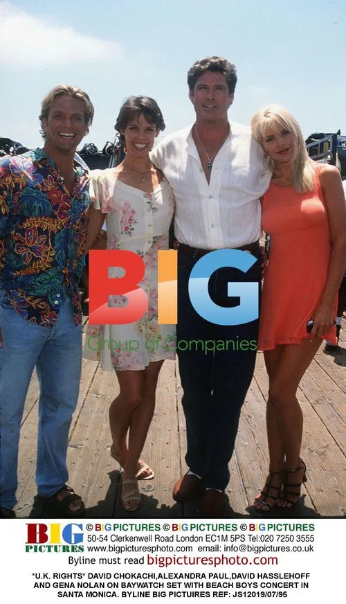 Baywatch Cast with Beach Boys