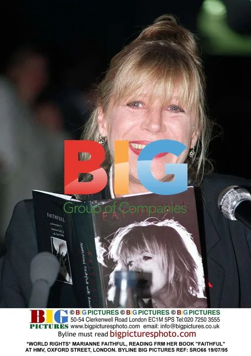 Marianne Faithfull Reading at HMV, London