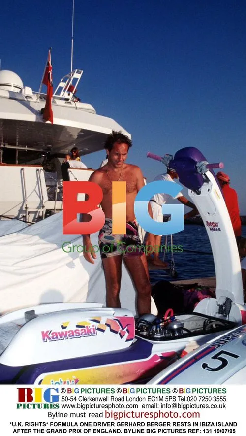 Gerhard Berger Rests in Ibiza After British GP