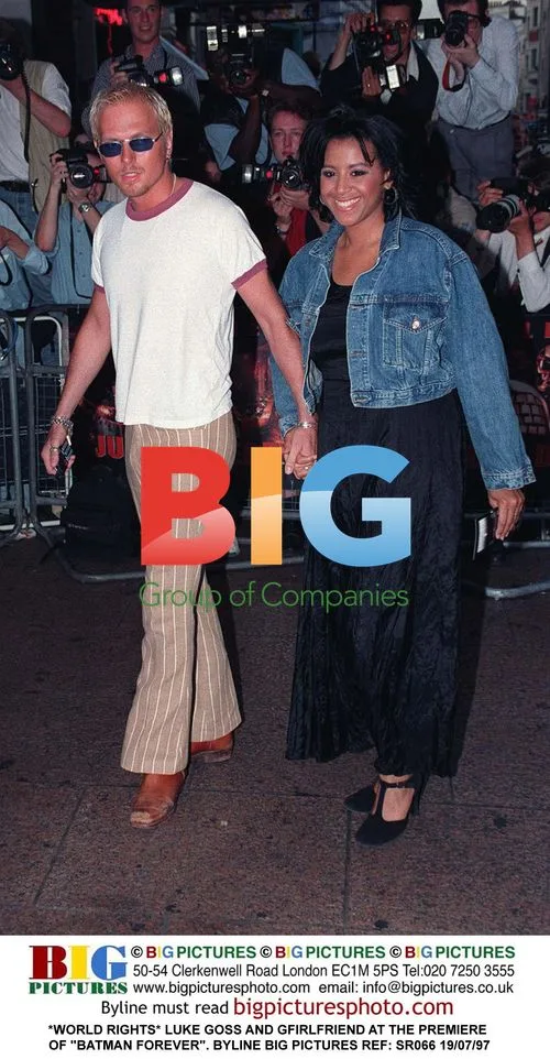 Luke Goss and Girlfriend at 'Batman Forever' Premiere