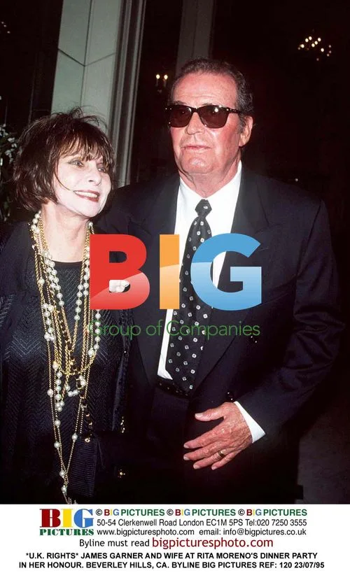 James Garner and Wife at Rita Moreno's Dinner