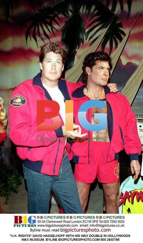 David Hasselhoff with Wax Double