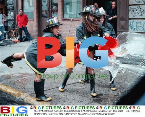 Spinderella from Salt and Pepa filming in NYC