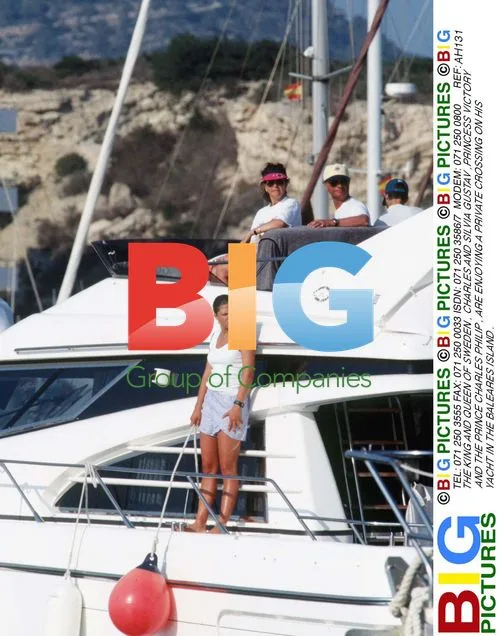 Swedish Royal Family on Yacht in Baleares