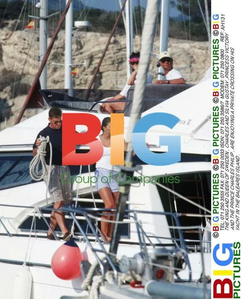 Swedish Royal Family on Yacht in Balearic Islands