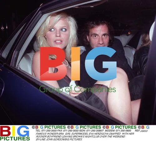 Eva Herzigova spotted with rocker boyfriend