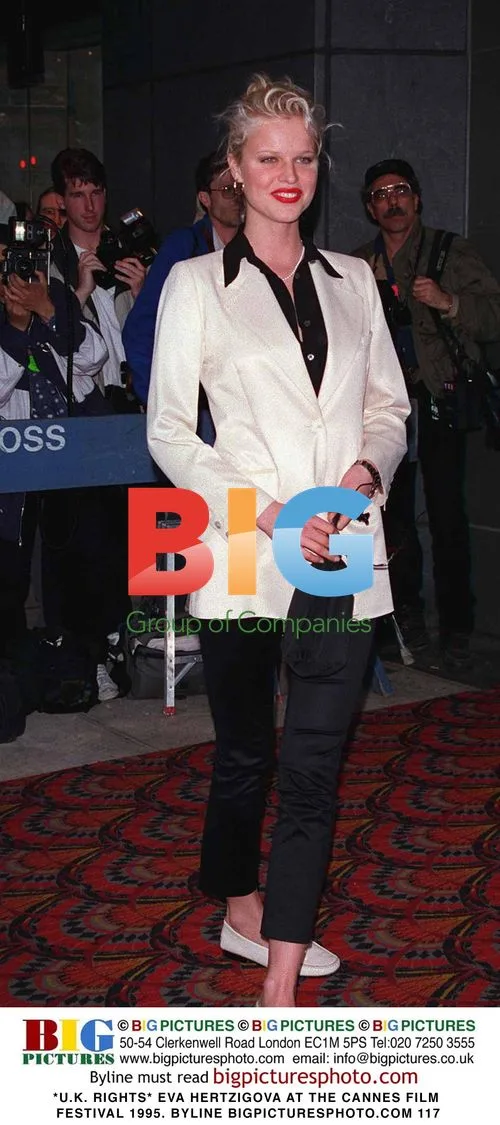 Eva Hertzigova at Cannes Film Festival 1995