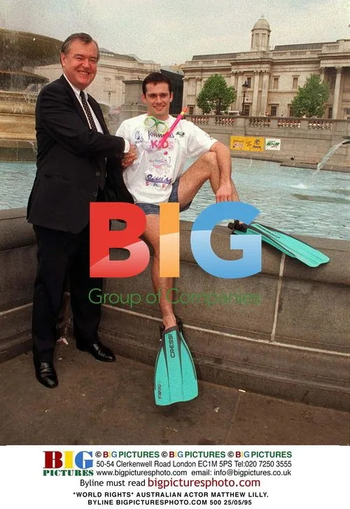 Matthew Lilly in Trafalgar Square, London