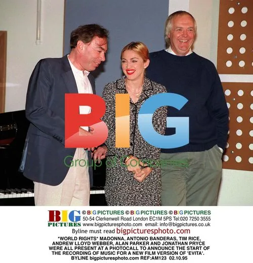 Madonna, Banderas, Lloyd Webber at Evita Photocall