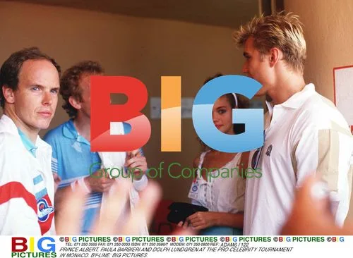 Dolph Lundgren and Paula Barbieri at Pro Celebrity Tournament