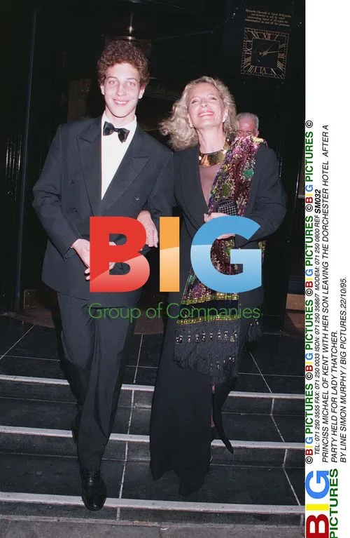 Princess Michael of Kent Leaving Thatcher Party