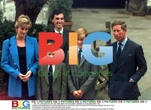 Prince and Princess of Wales Drop Off Son