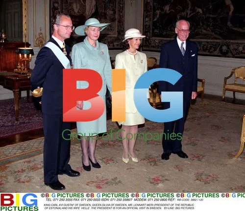 King Gustaf XVI and President Meri of Estonia Visit