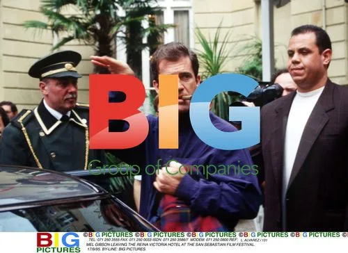 Mel Gibson Leaving Rena Victoria Hotel in San Sebastian