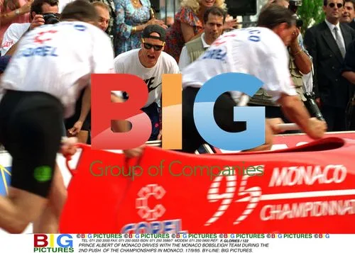 Prince Albert Drives Monaco Bobsleigh Team