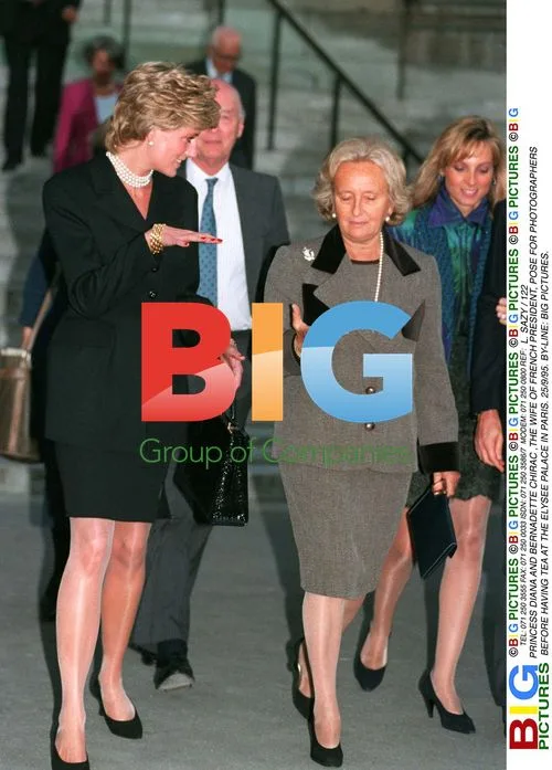 Princess Diana and Bernadette Chirac