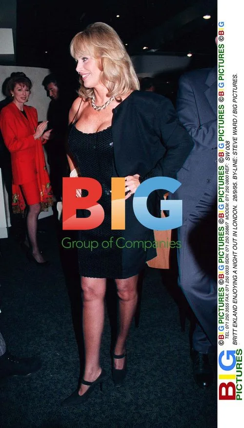 BRIT EKLAND NIGHT OUT IN LONDON