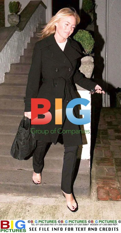 Patsy Kensit and Husband Jim Kerr Leaving Home