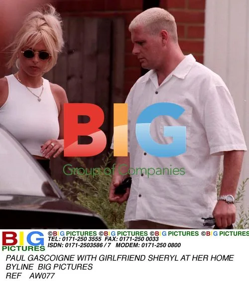 Paul Gascoigne and Girlfriend Sheryl at Her Home