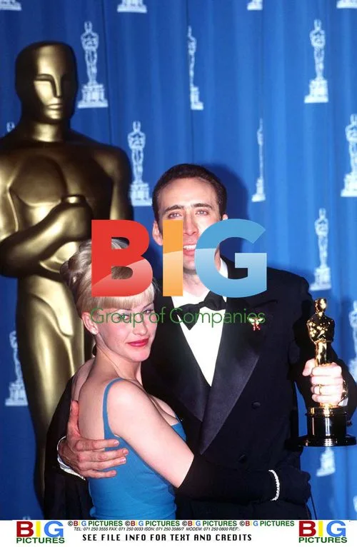 Nicolas Cage and Patricia Arquette at 68th Oscars