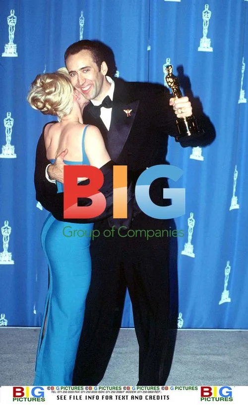 Nicolas Cage and Patricia Arquette at 68th Oscars