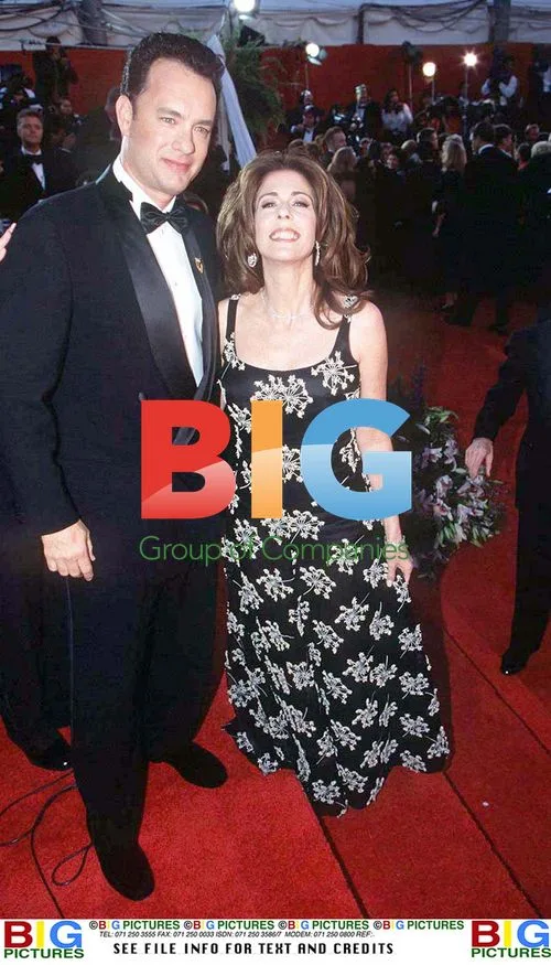 TOM HANKS & RITA WILSON at 68th Oscars