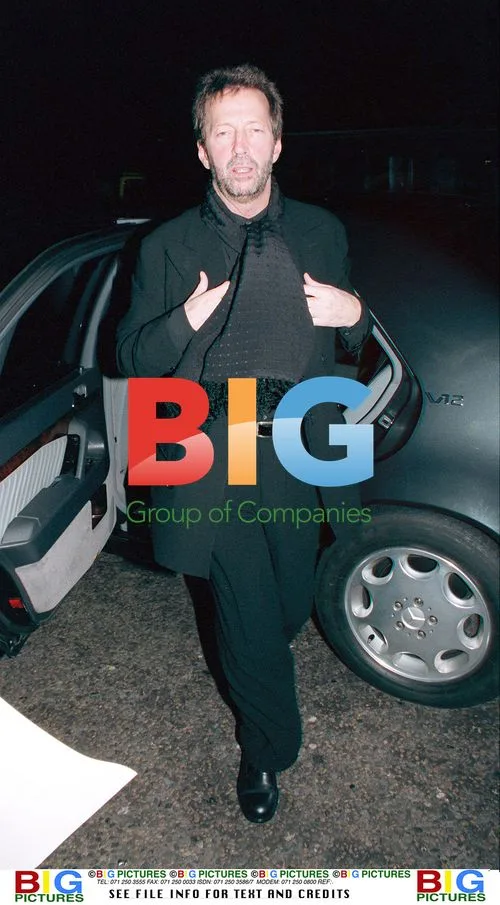 Eric Clapton Arrives for Joaquin Cortes' "Gipsy Passion"
