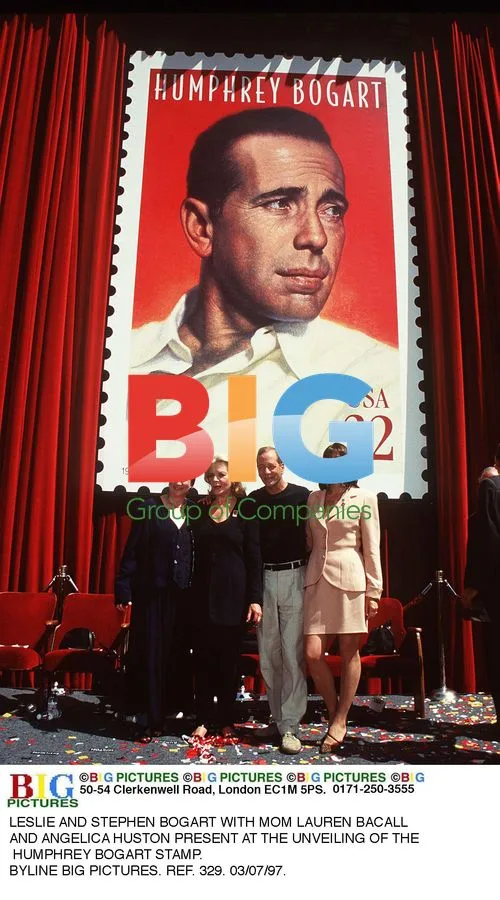 Bogart Family and Angelica Huston at Stamp Unveiling